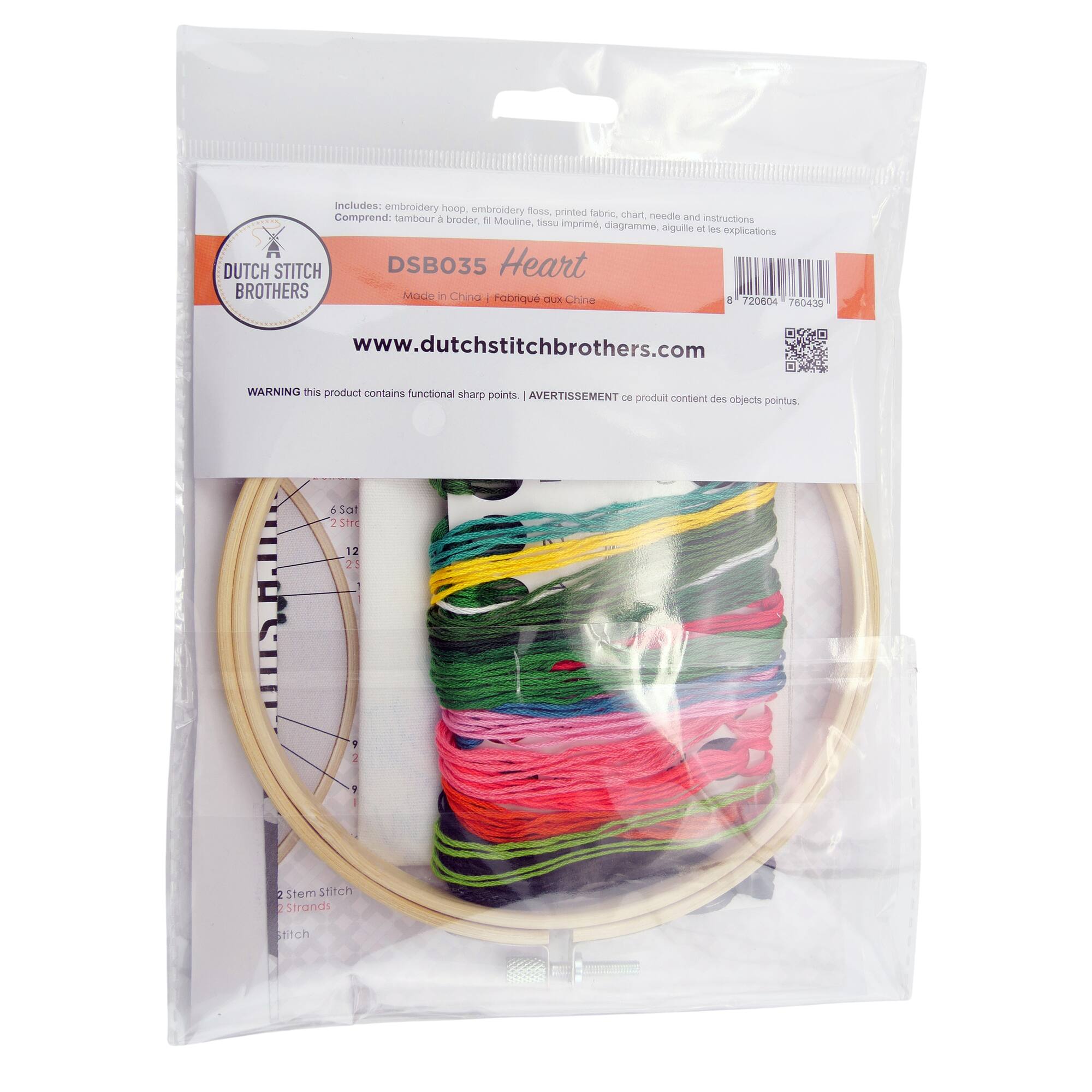Thea Gouverneur Since 1959® Home Is Where the Heart Is Embroidery Kit